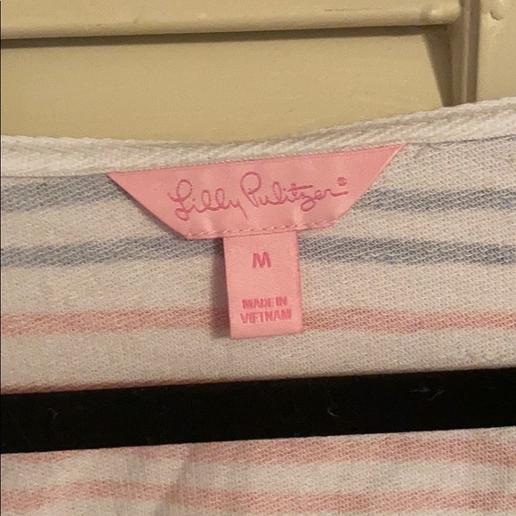 Lilly Pulitzer hooded terry tunic size m - Picture 2 of 4